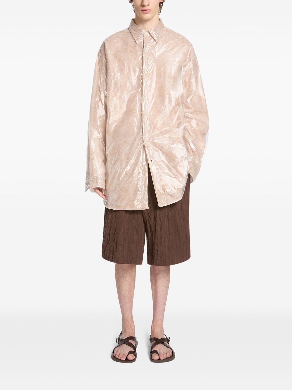 DRIES VAN NOTEN Gewatteerd overhemd - Beige