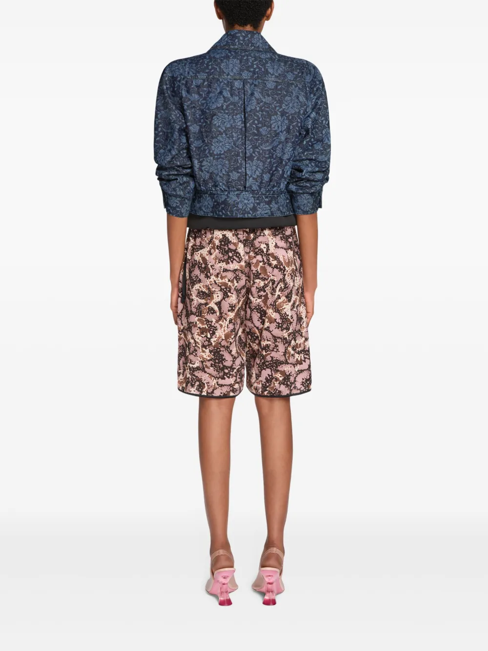 DRIES VAN NOTEN PRINTED DENIM JACKET