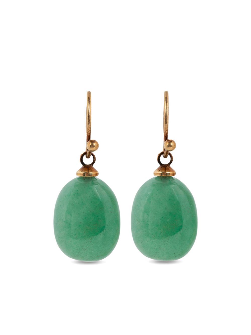 DRIES VAN NOTEN beaded earrings - Green