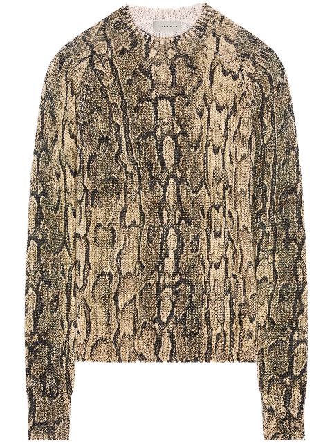 DRIES VAN NOTEN Pullover mit Schlangen-Print