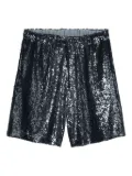 DRIES VAN NOTEN sequin-embellished shorts - Blue