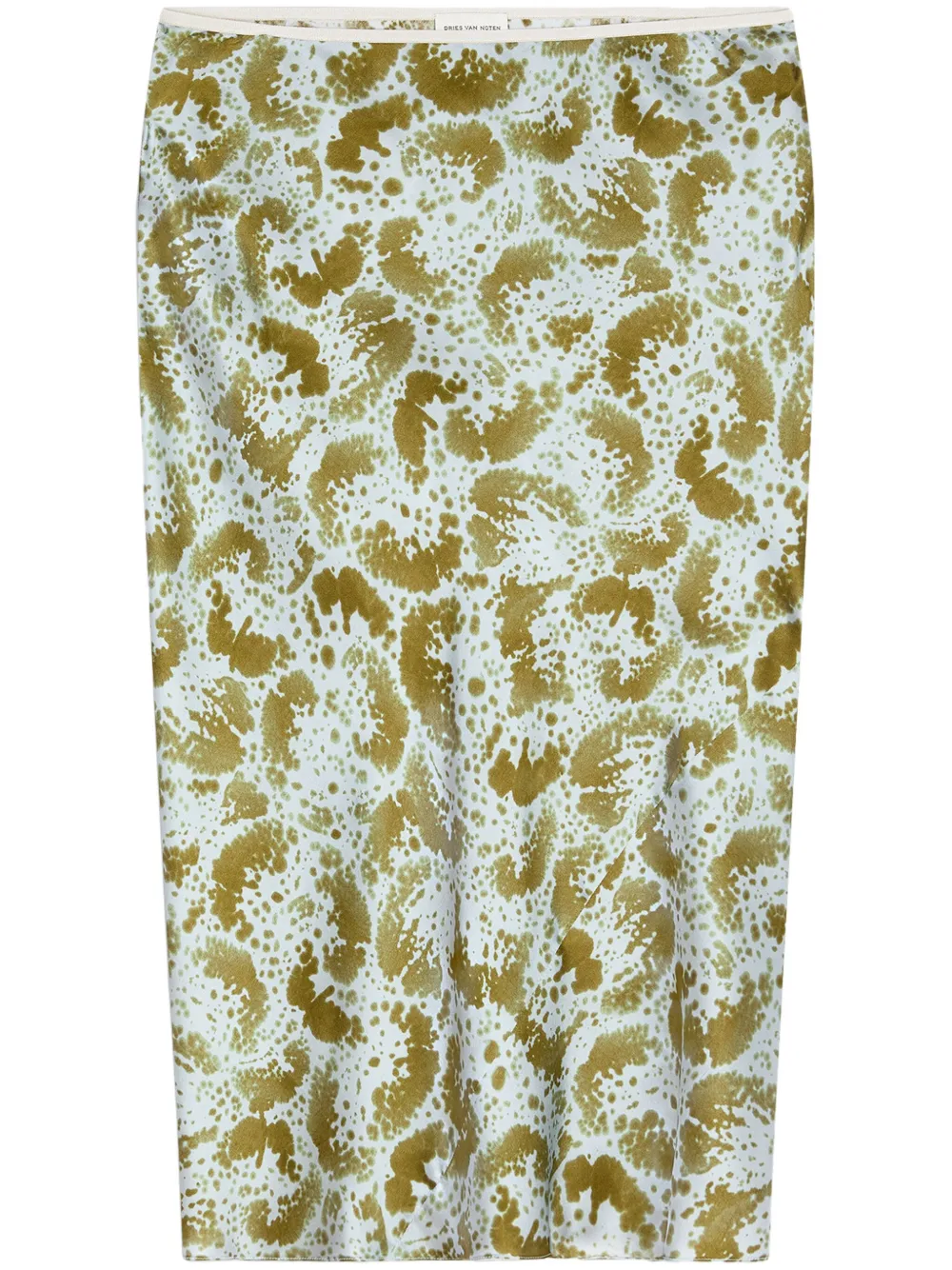 DRIES VAN NOTEN falda midi estampada | verde | Image 1