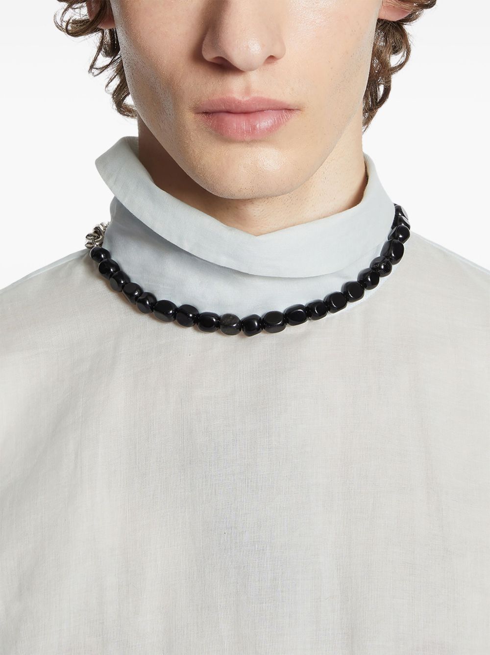 DRIES VAN NOTEN beaded necklace - Black