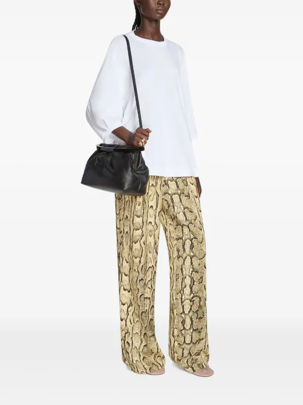 DRIES VAN NOTEN Folded Leather Tote Bag | Black | FARFETCH