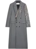 DRIES VAN NOTEN embellished coat - Grey