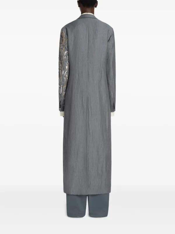 Dries van noten ハーフスリーブコート DRIES VAN NOTEN デコラティブ コート | グレー | FARFETCH JP