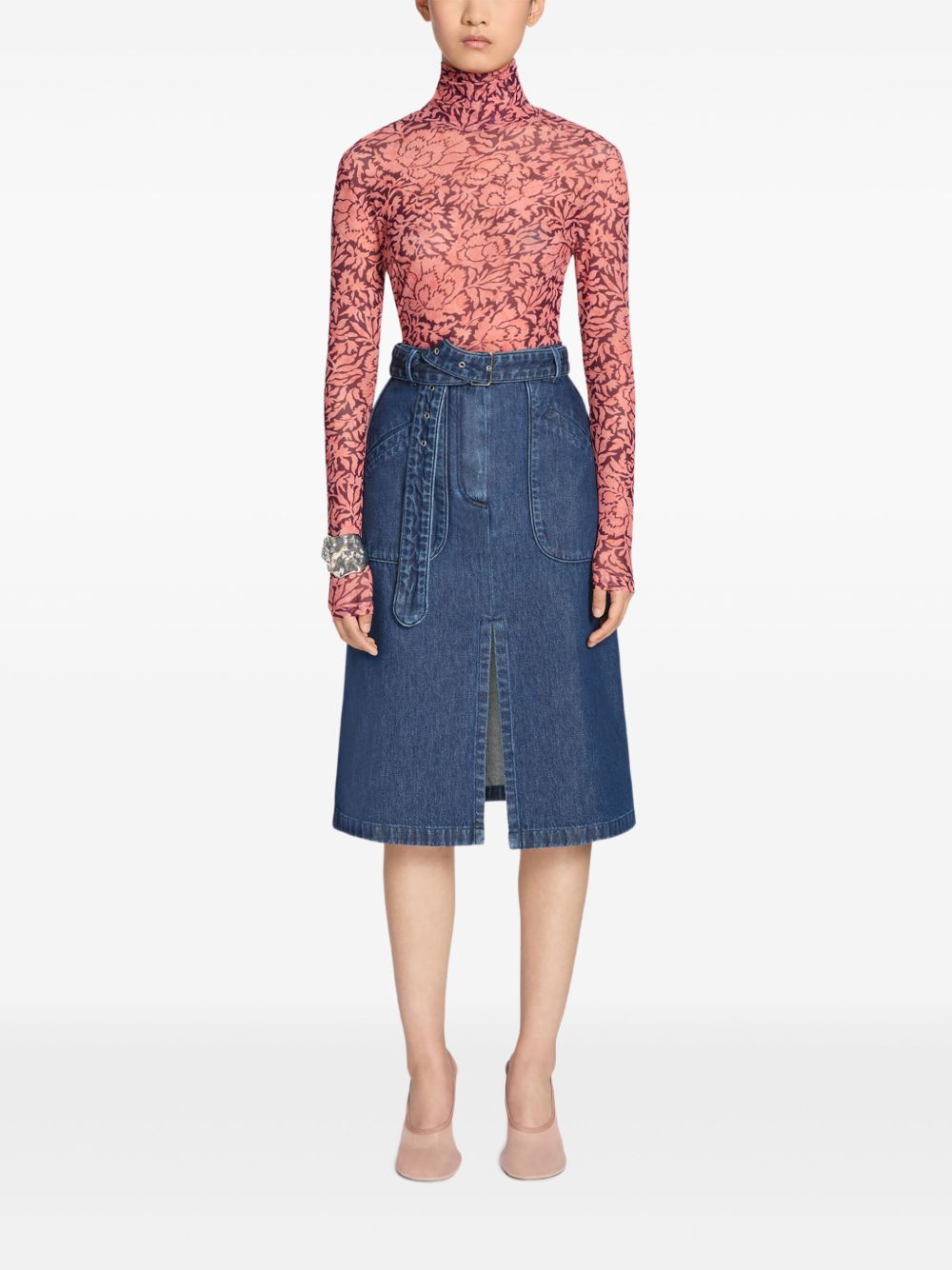 DRIES VAN NOTEN Doorzichtige blouse - Roze