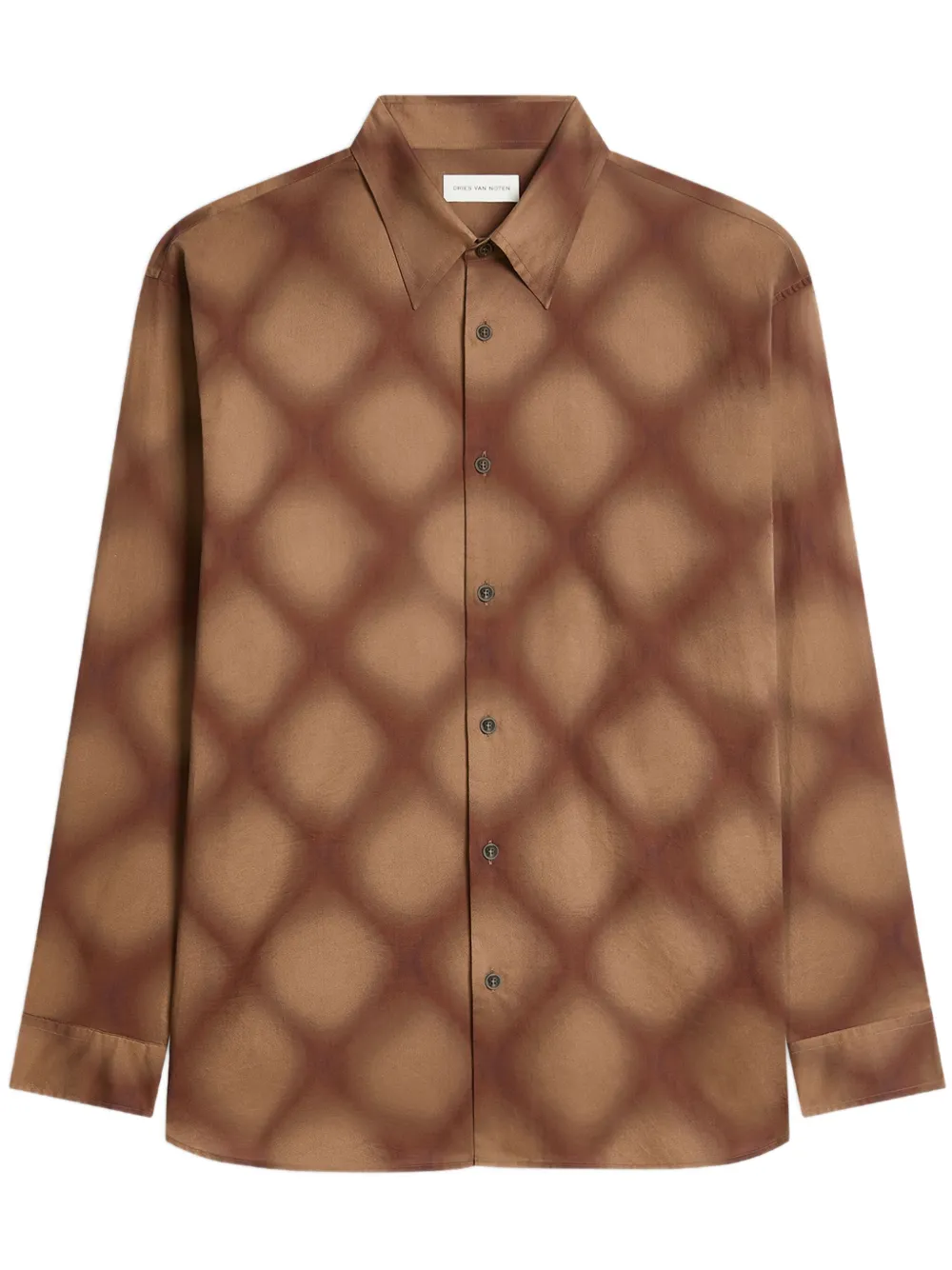 DRIES VAN NOTEN camisa estampada | marrón | Image 1
