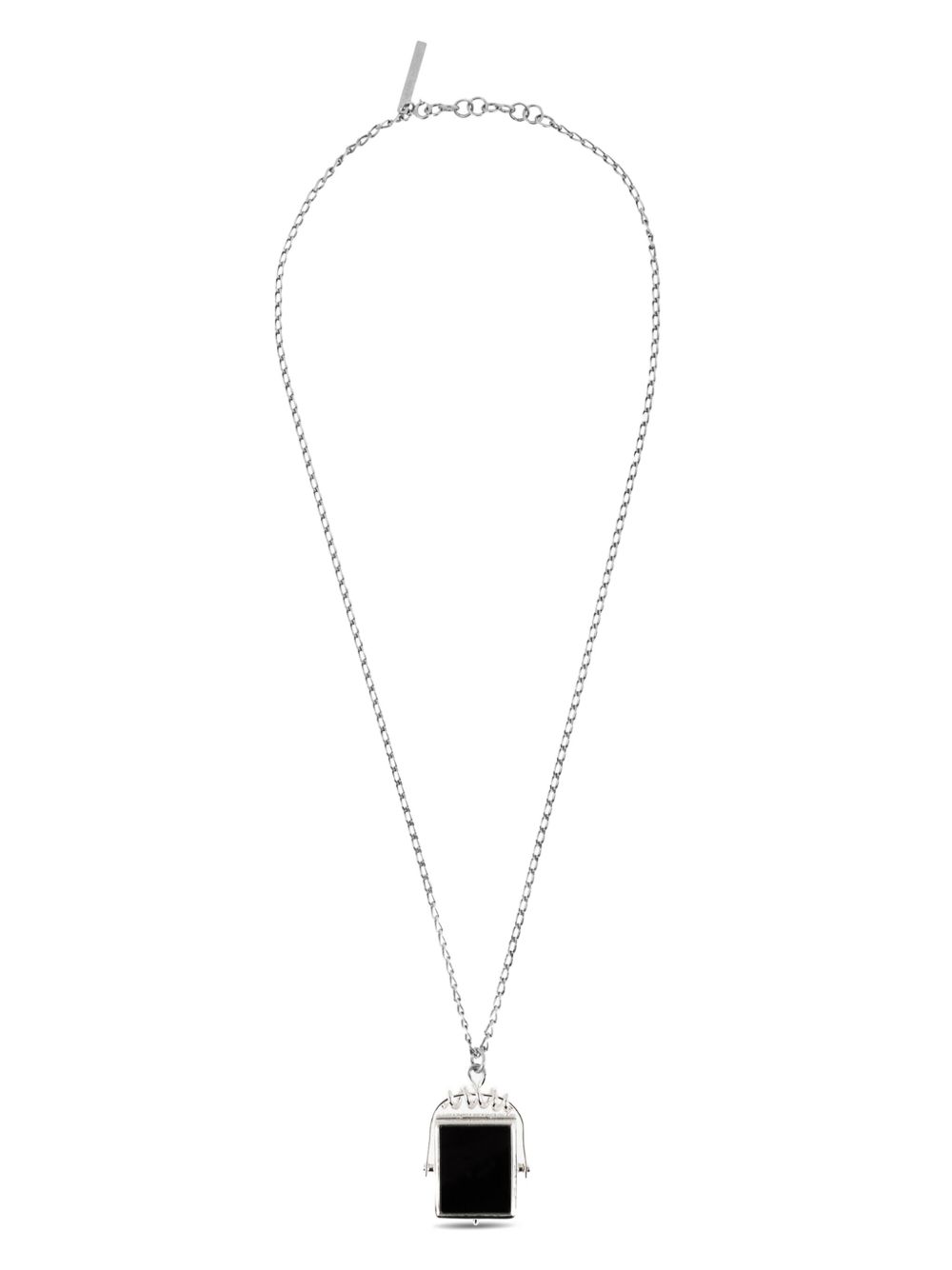 DRIES VAN NOTEN stone-pendant necklace - Black