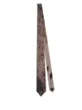 DRIES VAN NOTEN printed silk tie - Pink