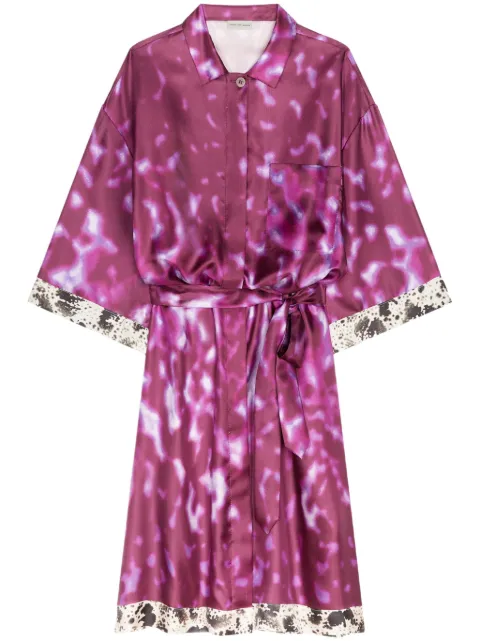 DRIES VAN NOTEN silk shirt dress