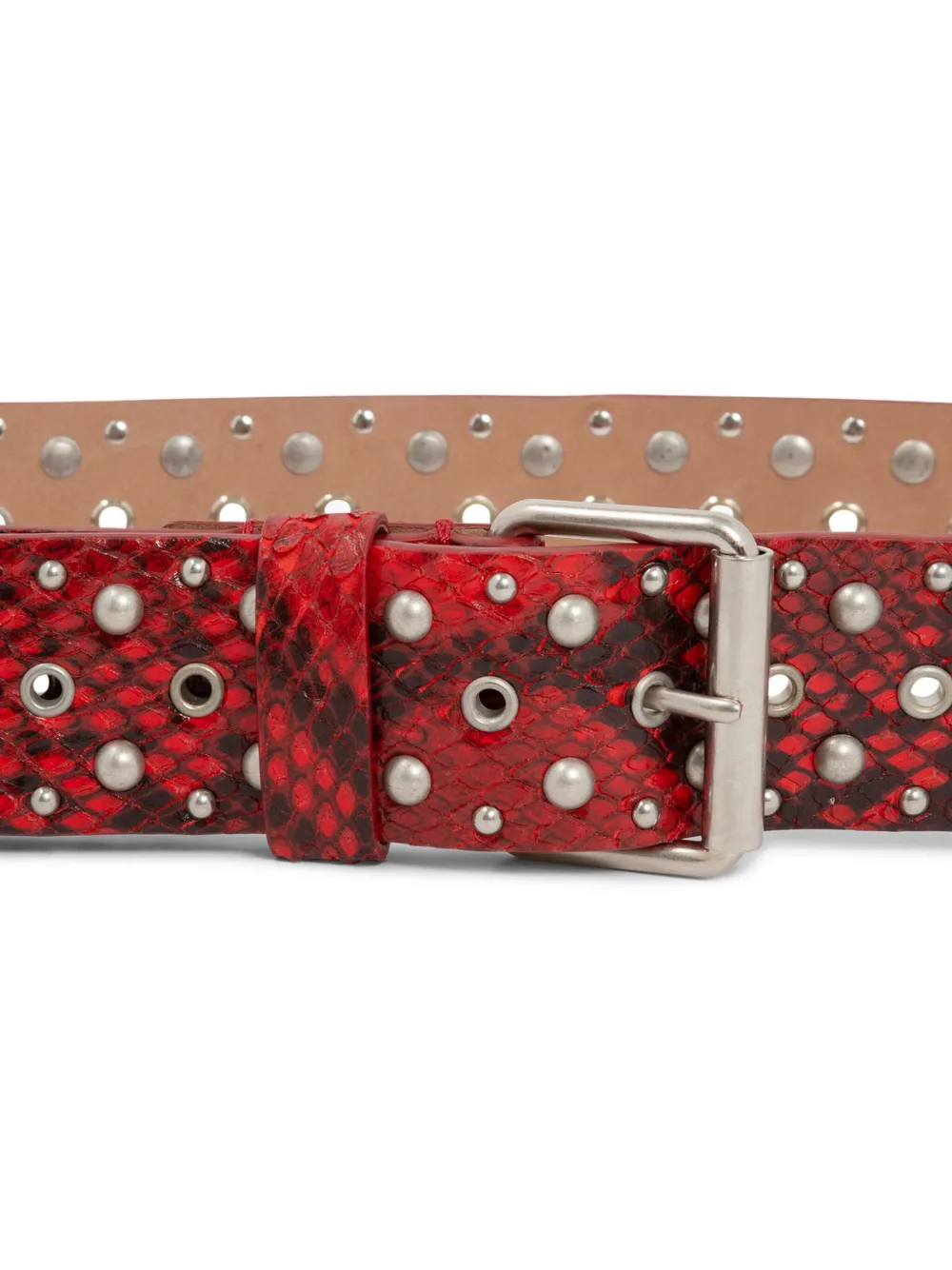DRIES VAN NOTEN Riem met studs - Rood