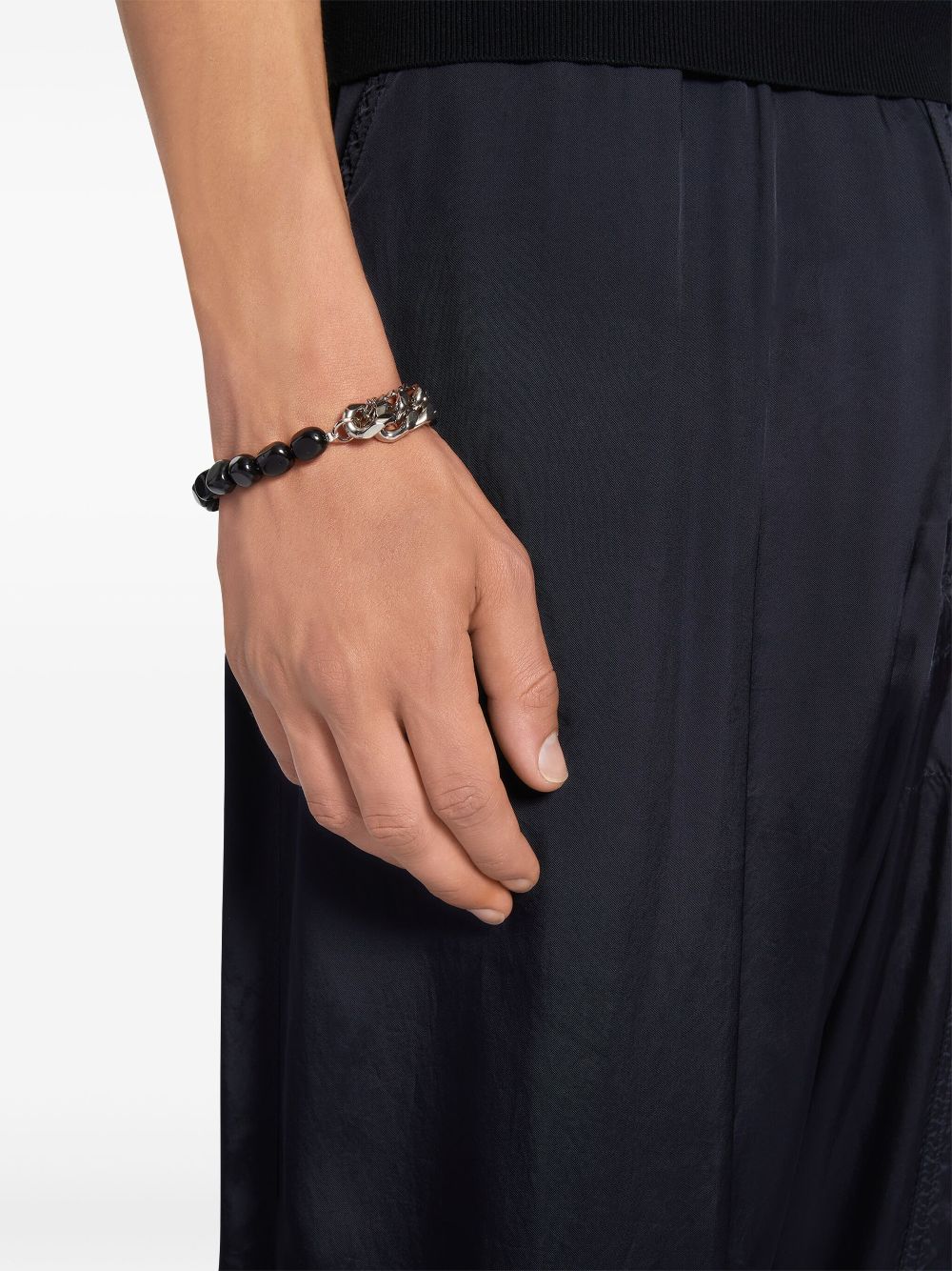 DRIES VAN NOTEN beaded bracelet - Silver