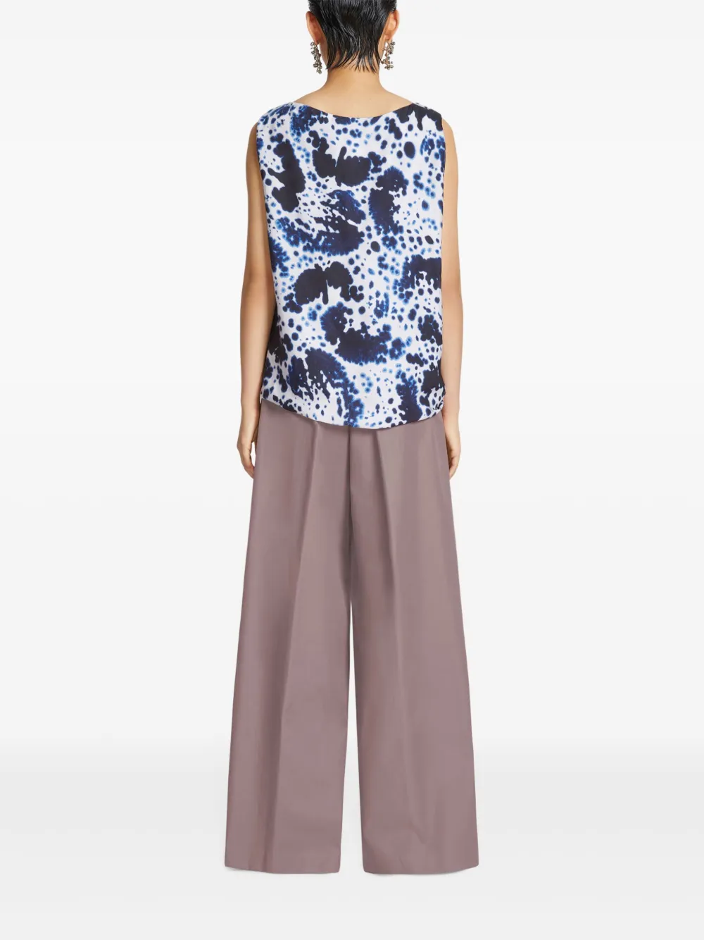 DRIES VAN NOTEN Top met print Blauw