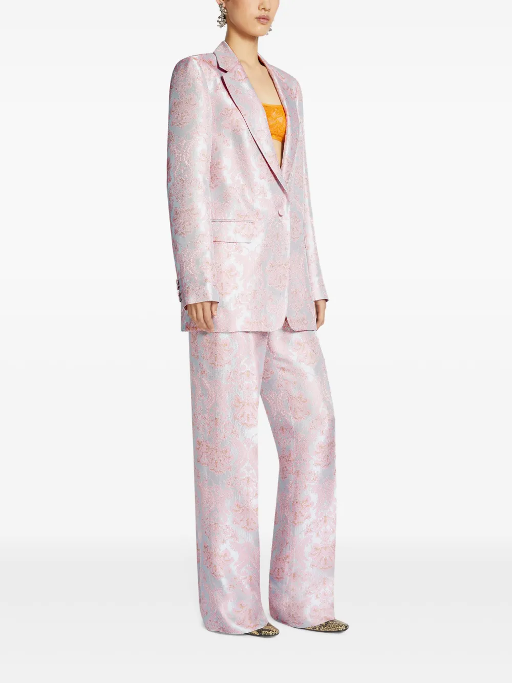 DRIES VAN NOTEN Blazer met bloemenprint Blauw