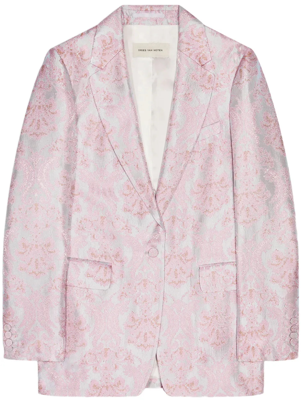 DRIES VAN NOTEN Sakko mit Blumen-Print | Blau | Image 1