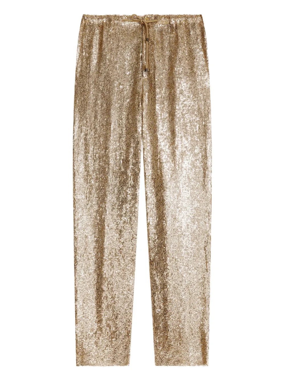DRIES VAN NOTEN sequin-embellished trousers | Gold | Image 1