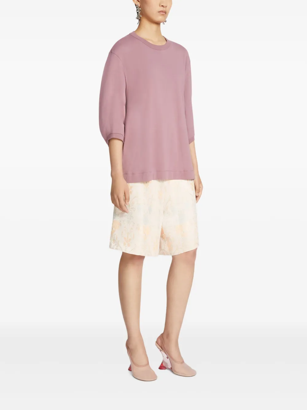DRIES VAN NOTEN T-shirt met ballonmouwen Roze