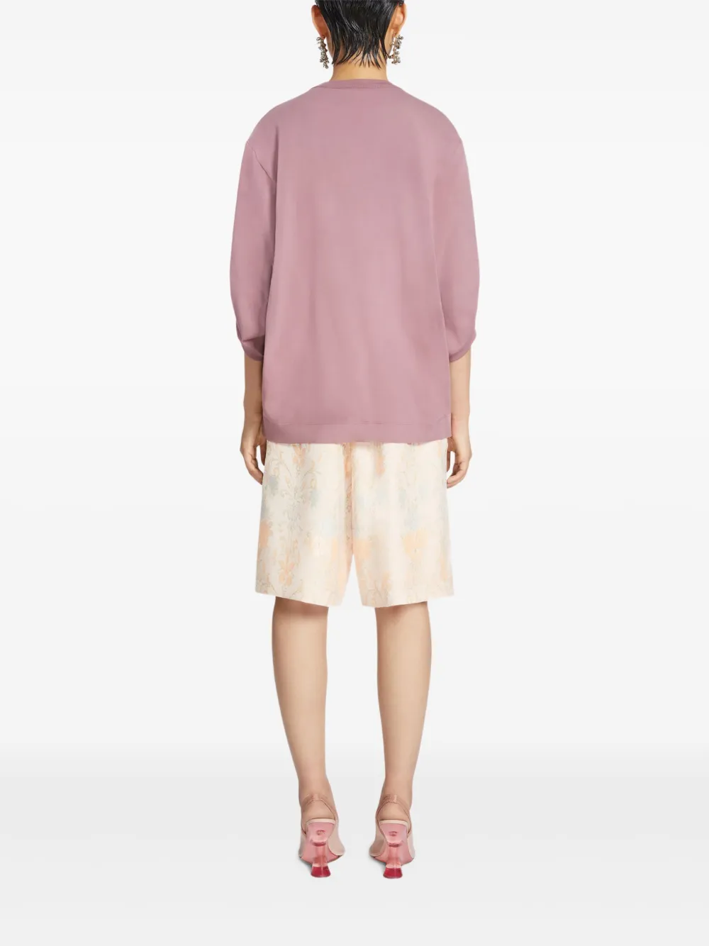 DRIES VAN NOTEN T-shirt met ballonmouwen Roze