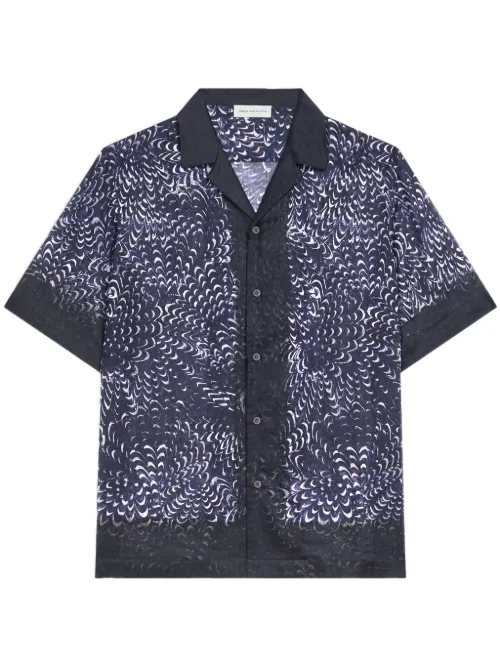 Chemise à imprimé graphique - DRIES VAN NOTEN - Modalova