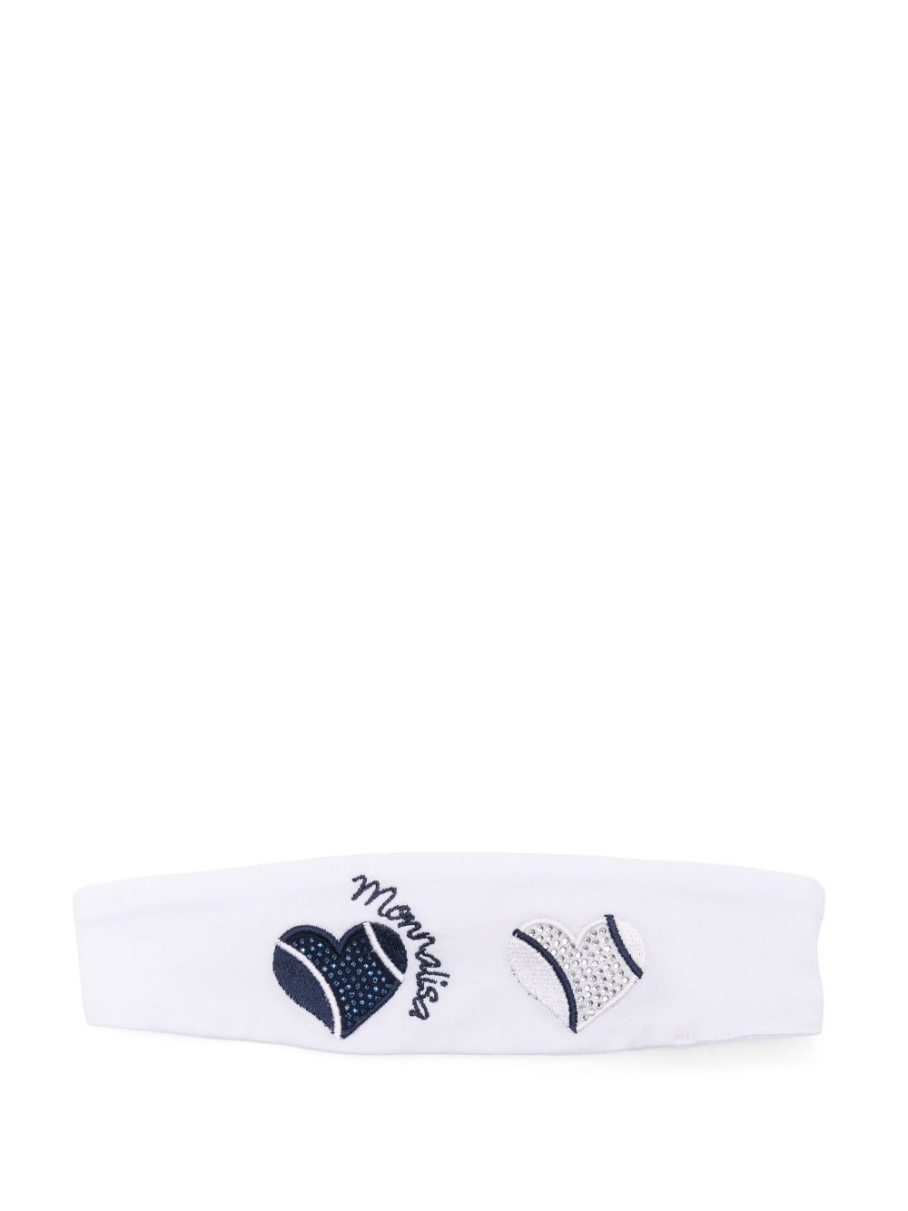 Monnalisa heart-motif hairband - White