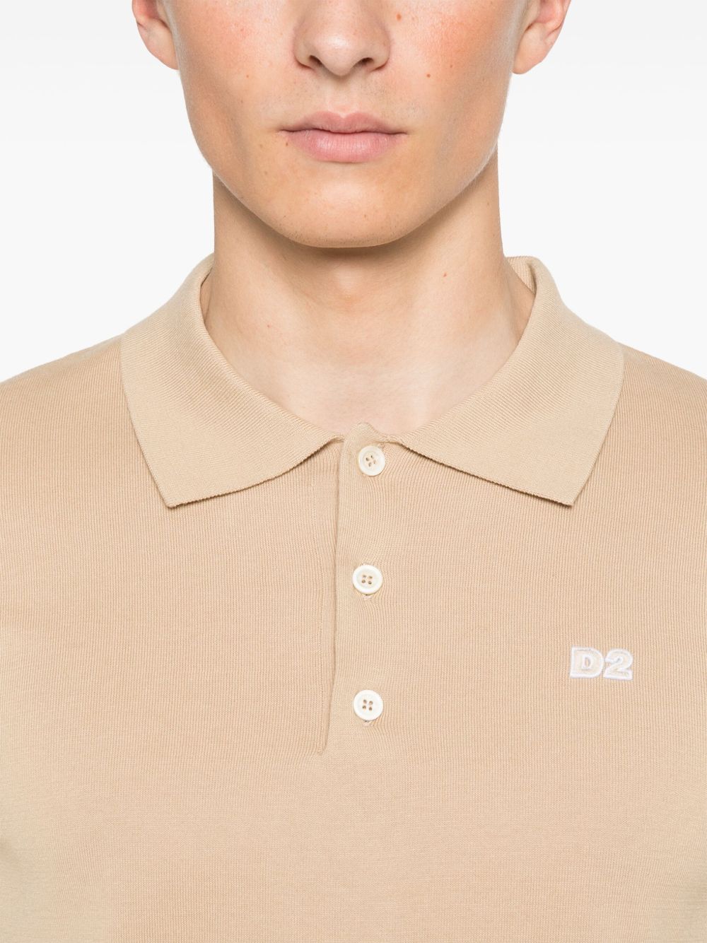 DSQUARED2 LOGO-PATCH POLO SHIRT