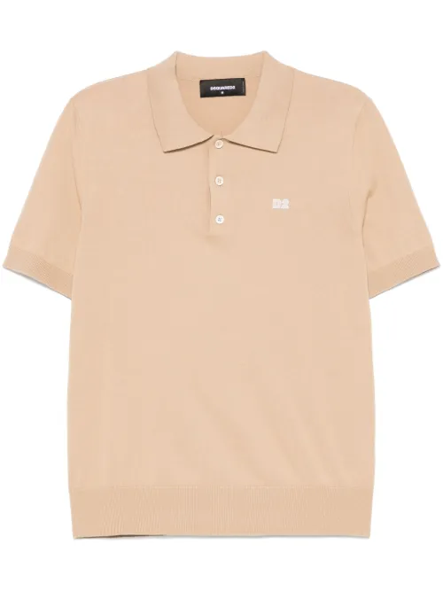 Polo à patch logo - DSQUARED2 - Modalova
