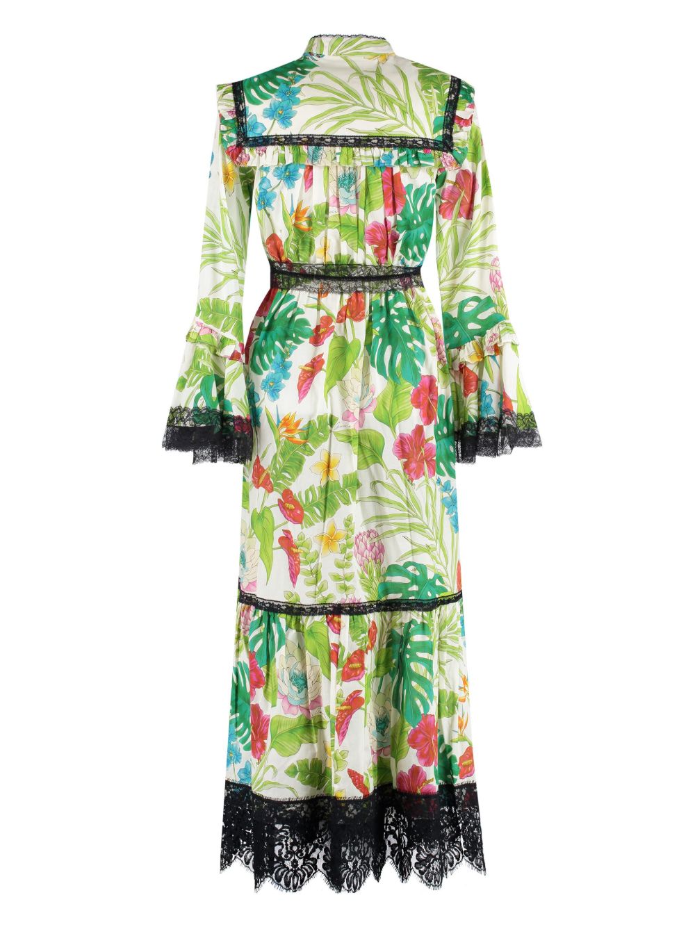 Gucci Maxi-jurk met bloemenprint - Groen