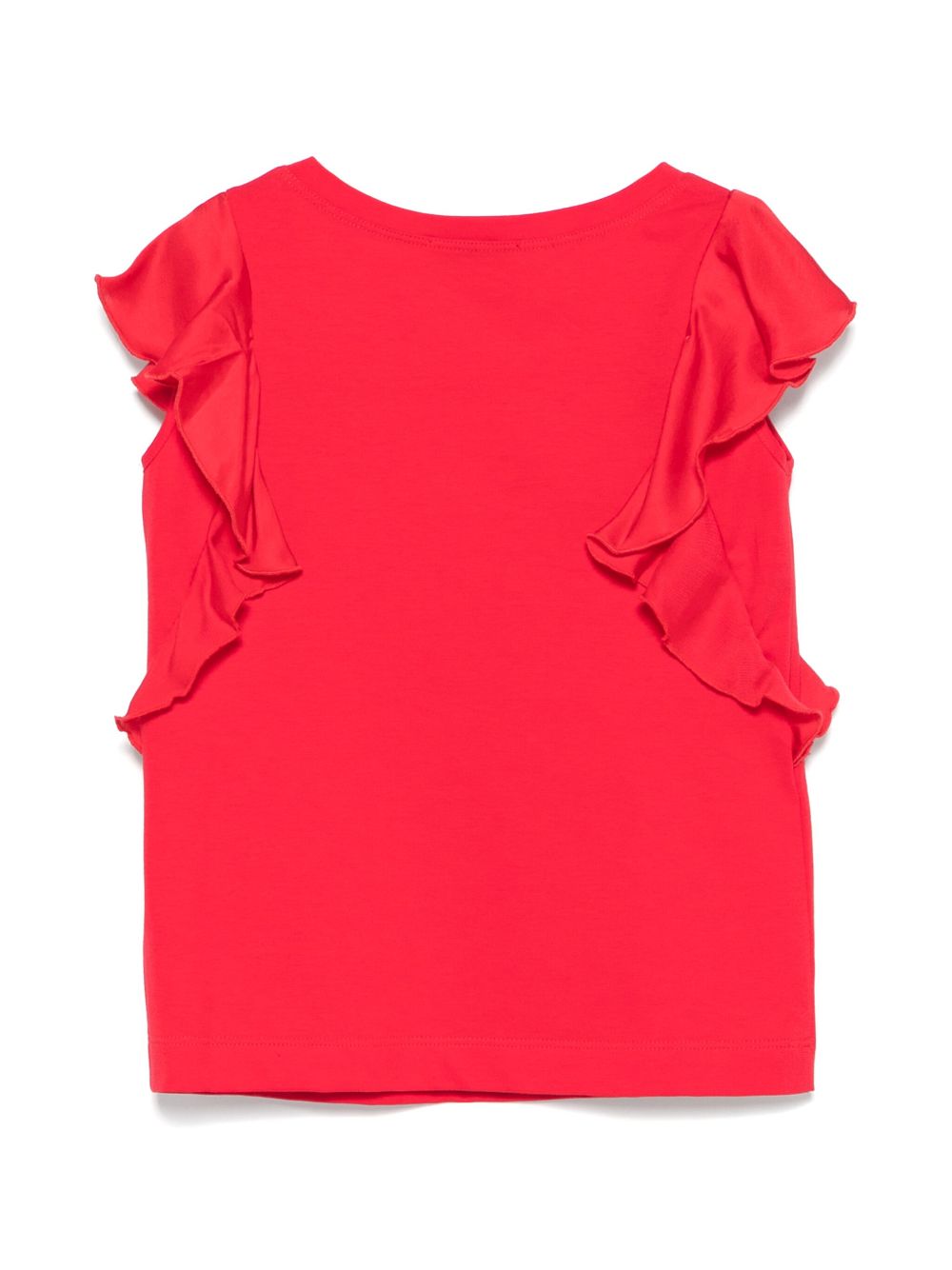 Monnalisa Tanktop met ruches - Rood