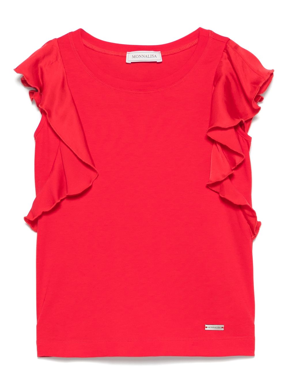 Monnalisa Tanktop met ruches Rood