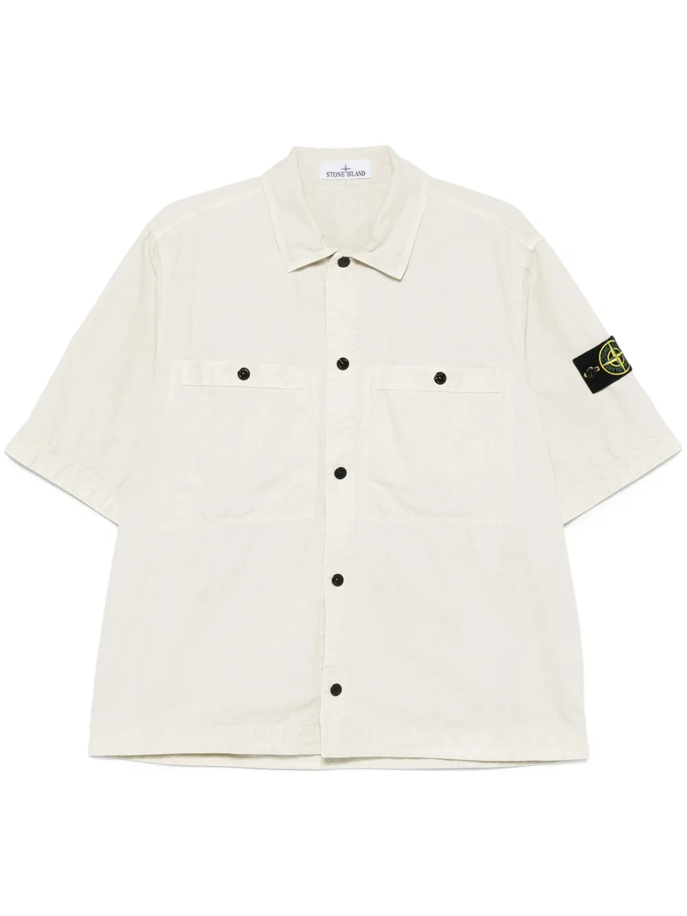 Stone Island camisa con distintivo removible | neutro | Image 1