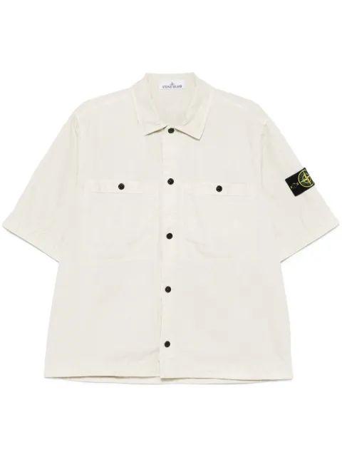Stone Island camisa con distintivo removible