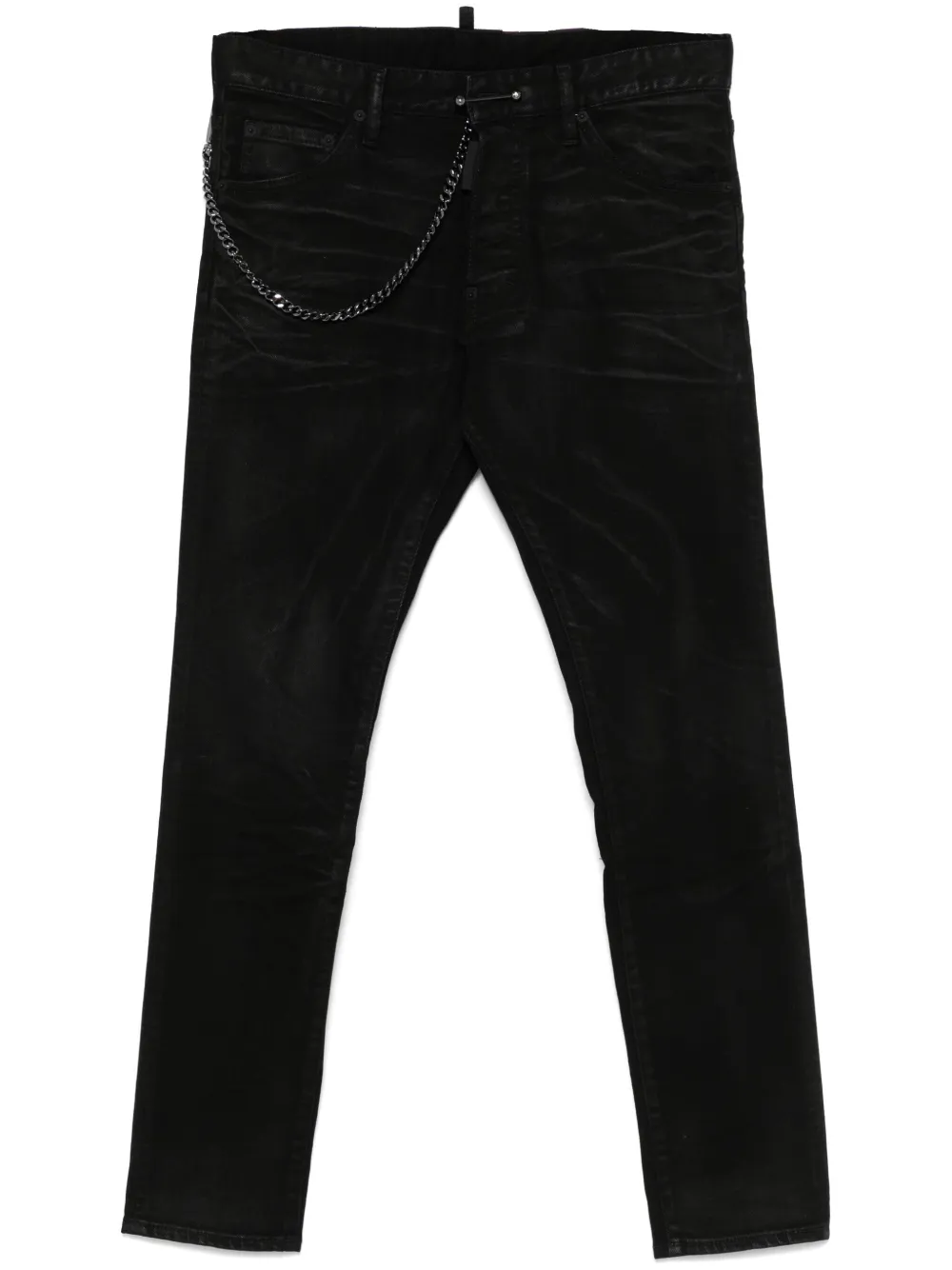 DSQUARED2 chain-detailed trousers | Black | Image 1