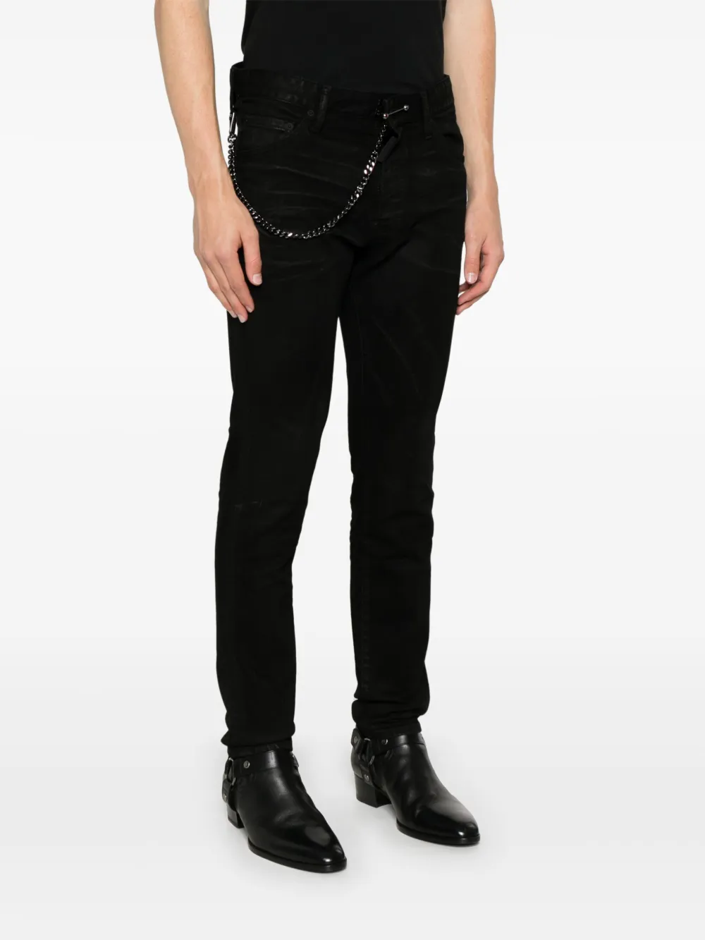 DSQUARED2 Broek met kettingdetail Zwart