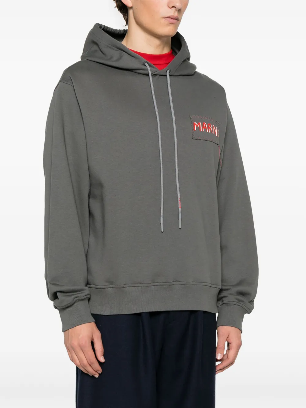 Marni Hoodie met logopatch Grijs