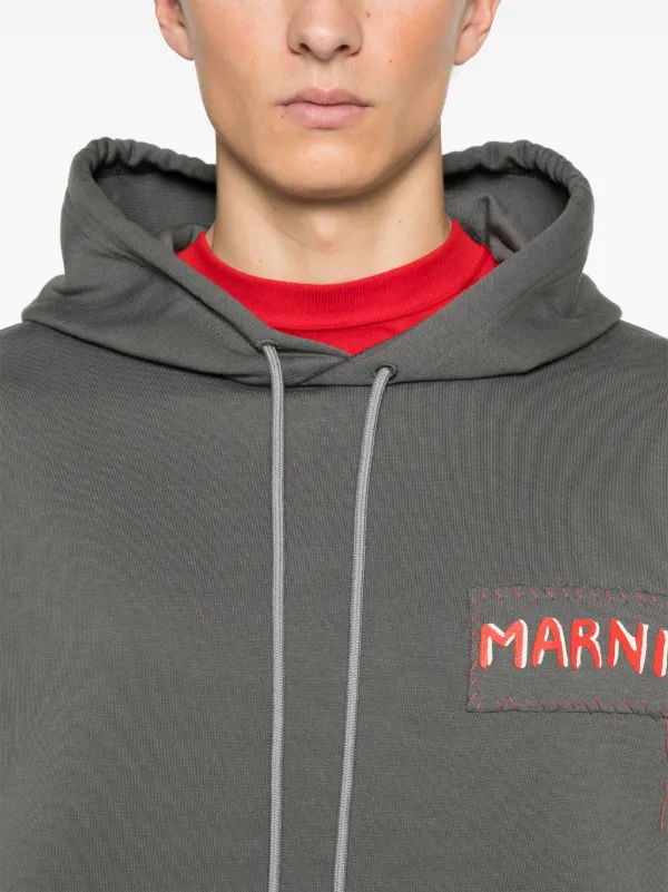 【関税込み】MARNI Marni logo hoodie Marni Logo Print Hoodie | White | FARFETCH