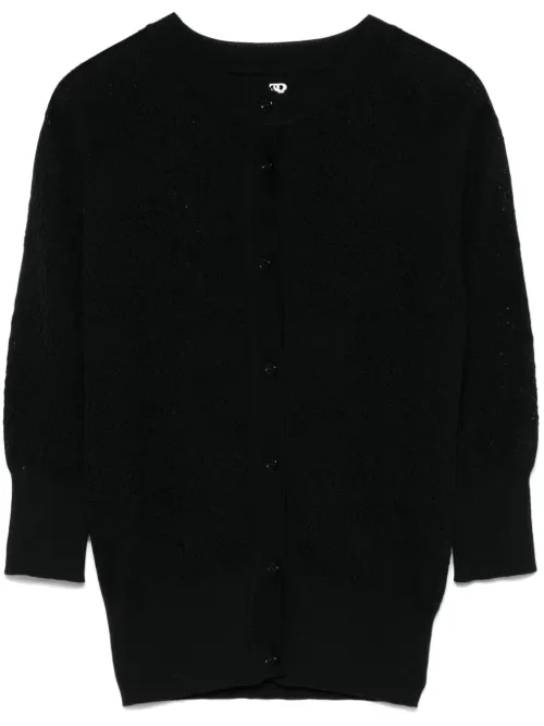 Cardigan en maille pointelle - Ermanno Scervino - Modalova