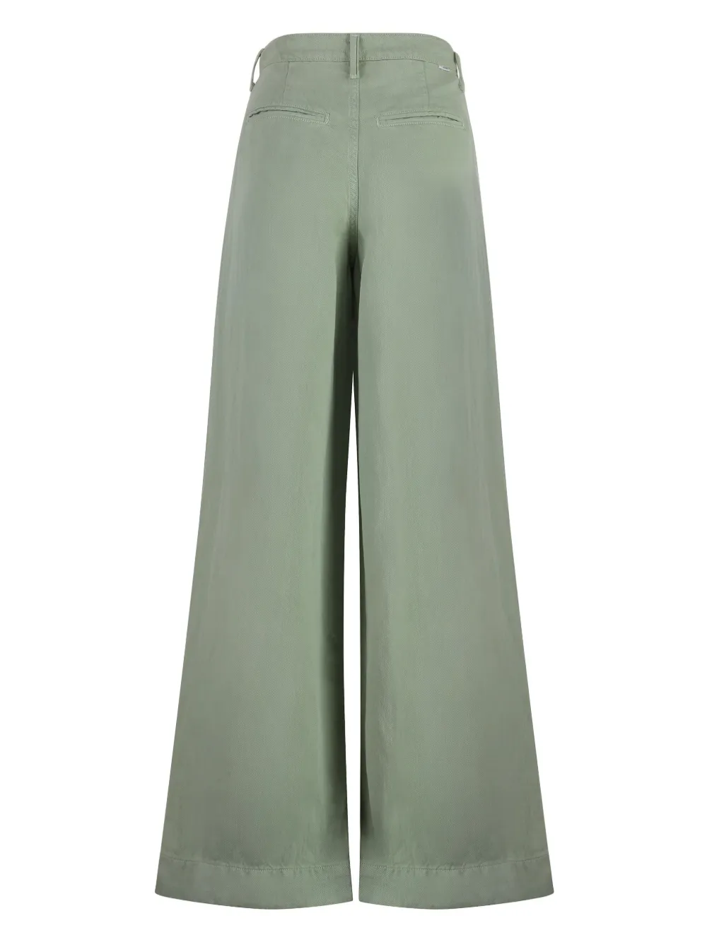 MOTHER Broek met wijde pijpen - Groen