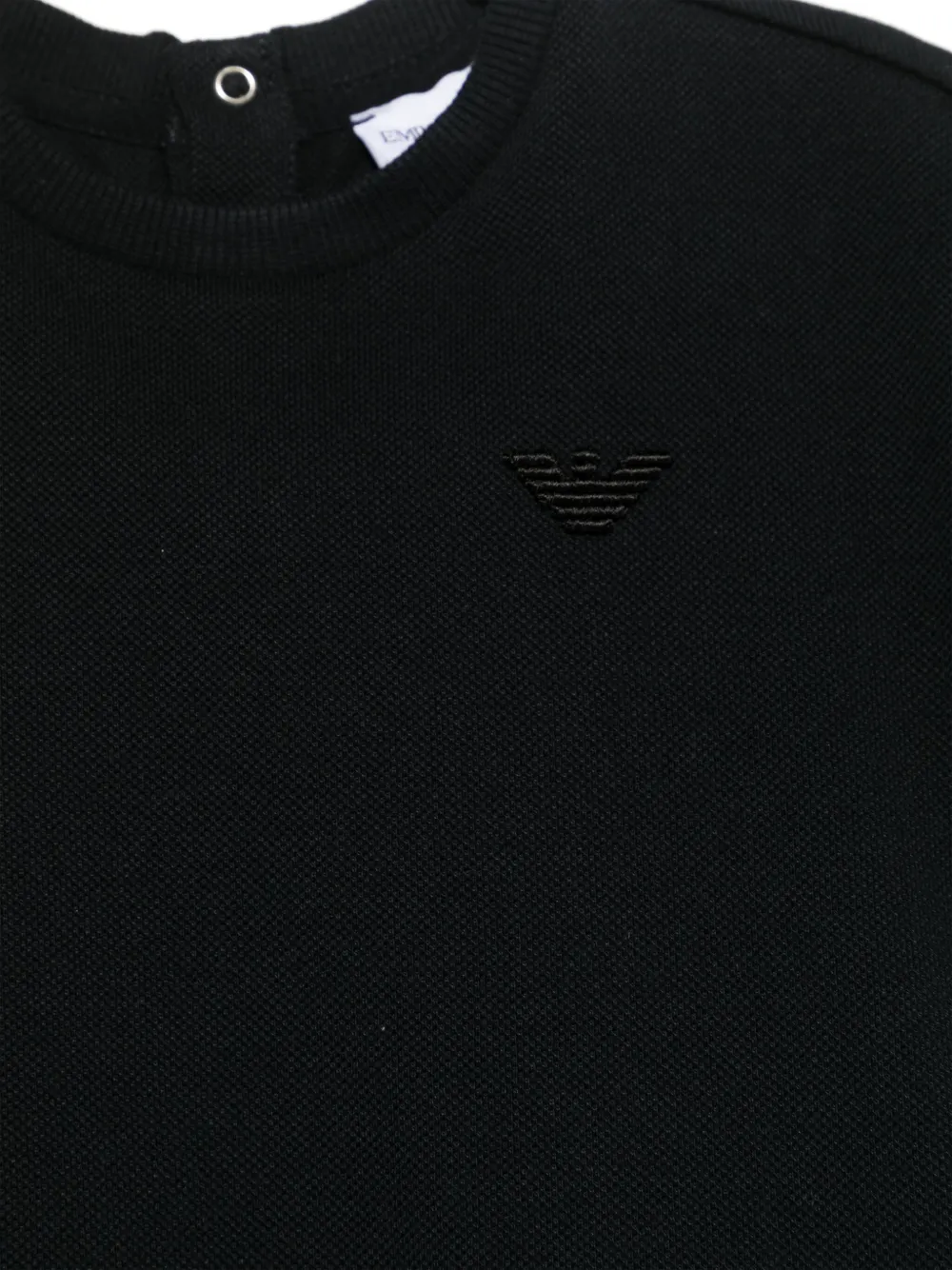 Emporio Armani Kids T-shirt met geborduurd logo Blauw