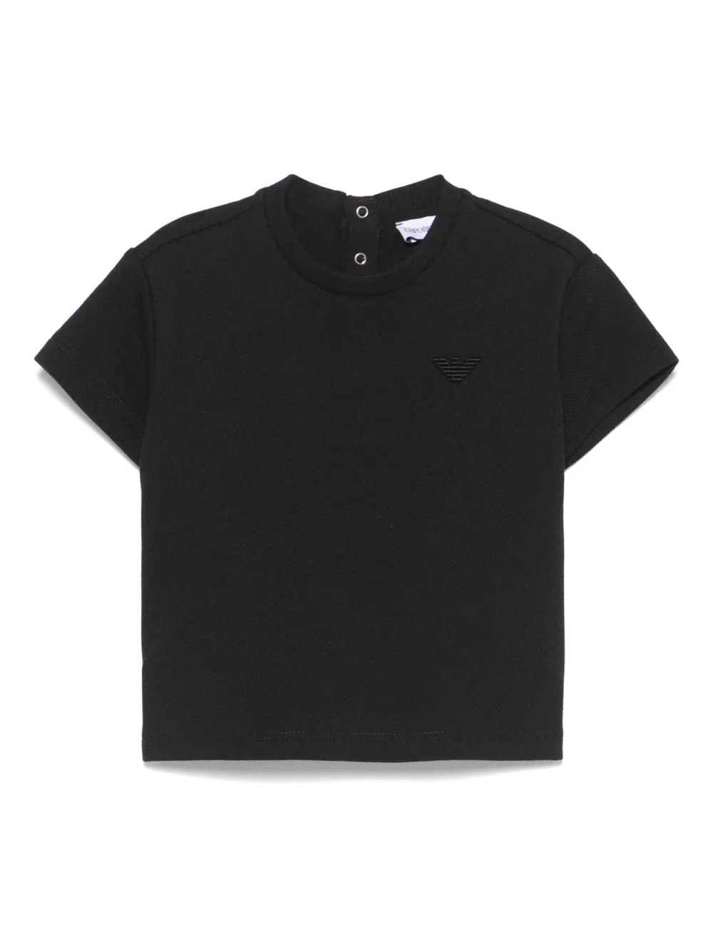 Emporio Ar i Kids T-shirt met geborduurd logo Blauw