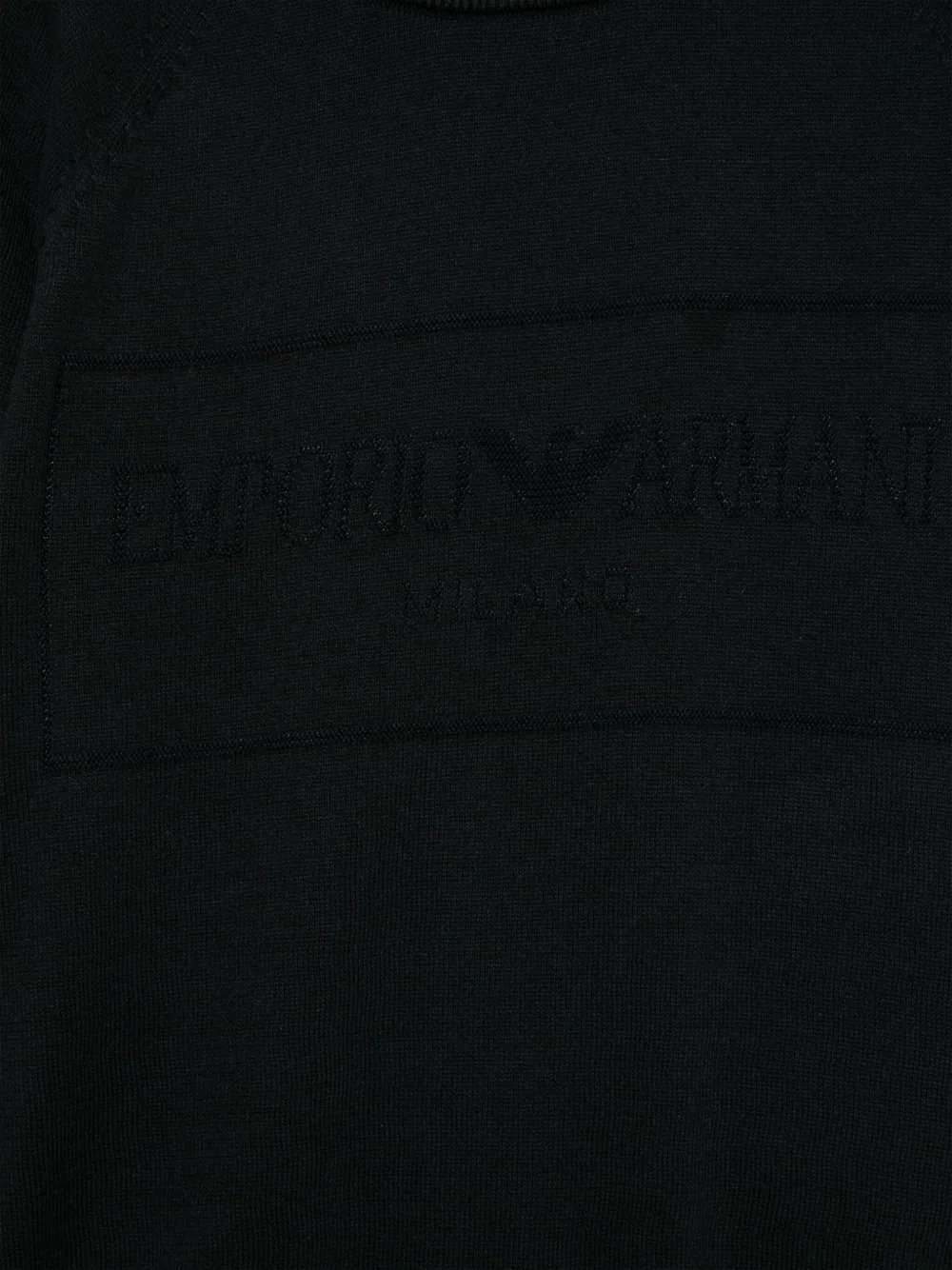 Emporio Armani Kids Trui met logo jacquard Blauw