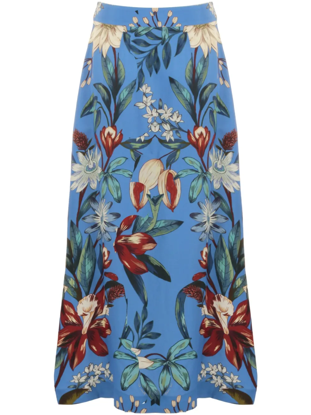 Surreal Flowers midi skirt