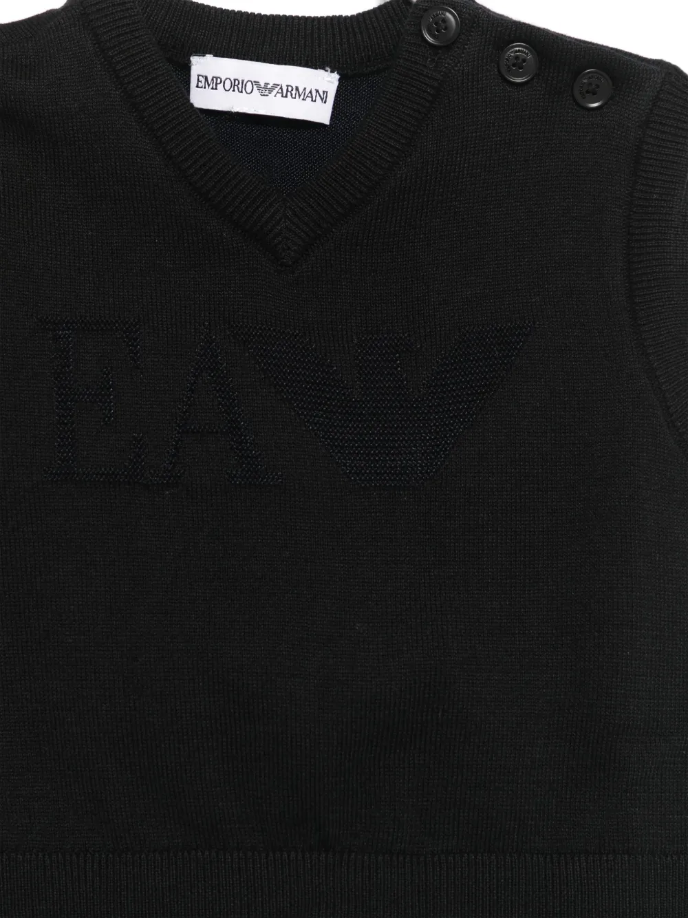 Emporio Armani Kids Spencer met logo-jacquard Blauw