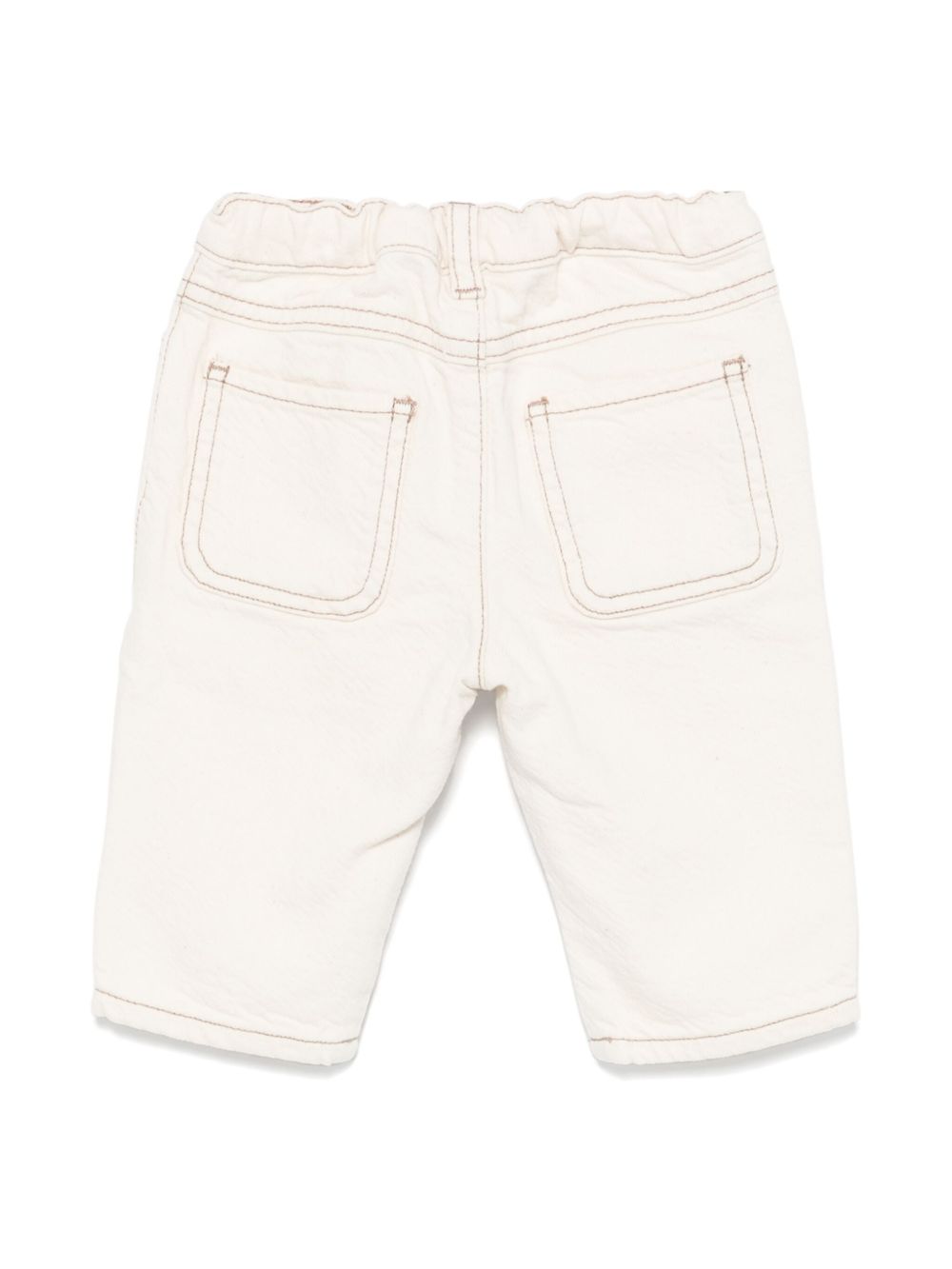 Emporio Armani Kids Broek met geborduurd logo - Beige