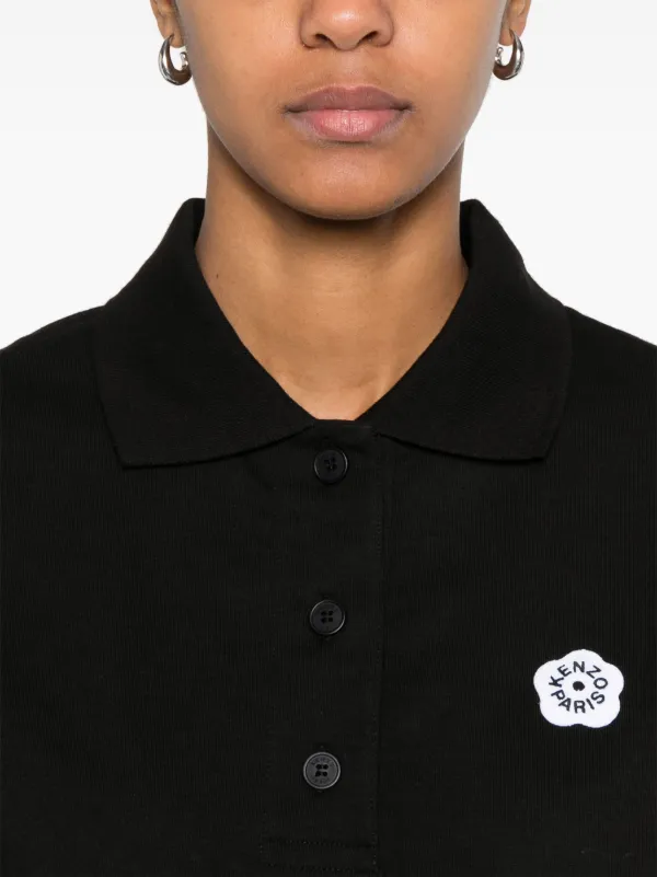 KENZO BOKE FLOWER 2.0 ポロシャツ Boke Flower 2.0' embroidered polo in cotton | Women's | KENZO