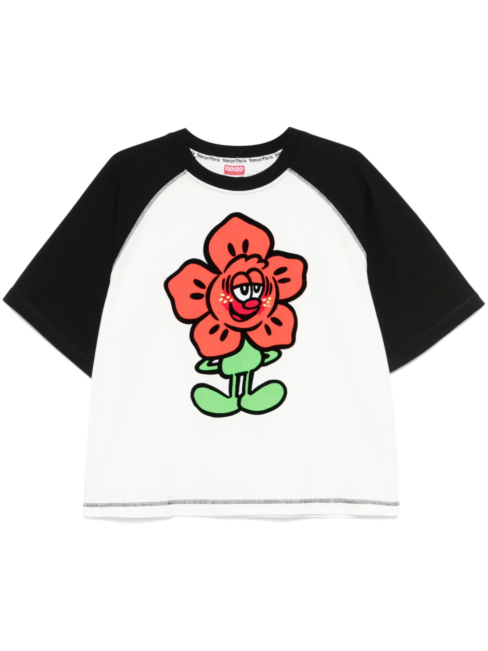 Kenzo x Verdy gesmockt T-shirt Zwart