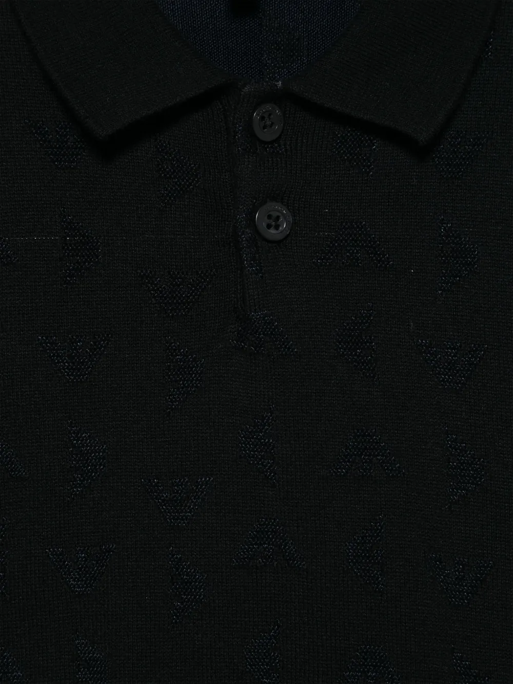 Emporio Armani Kids Poloshirt met jacquard Blauw