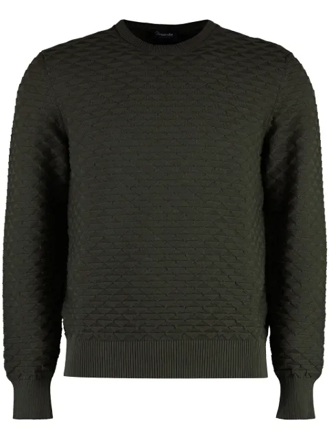Drumohr diamond-jacquard cotton sweater
