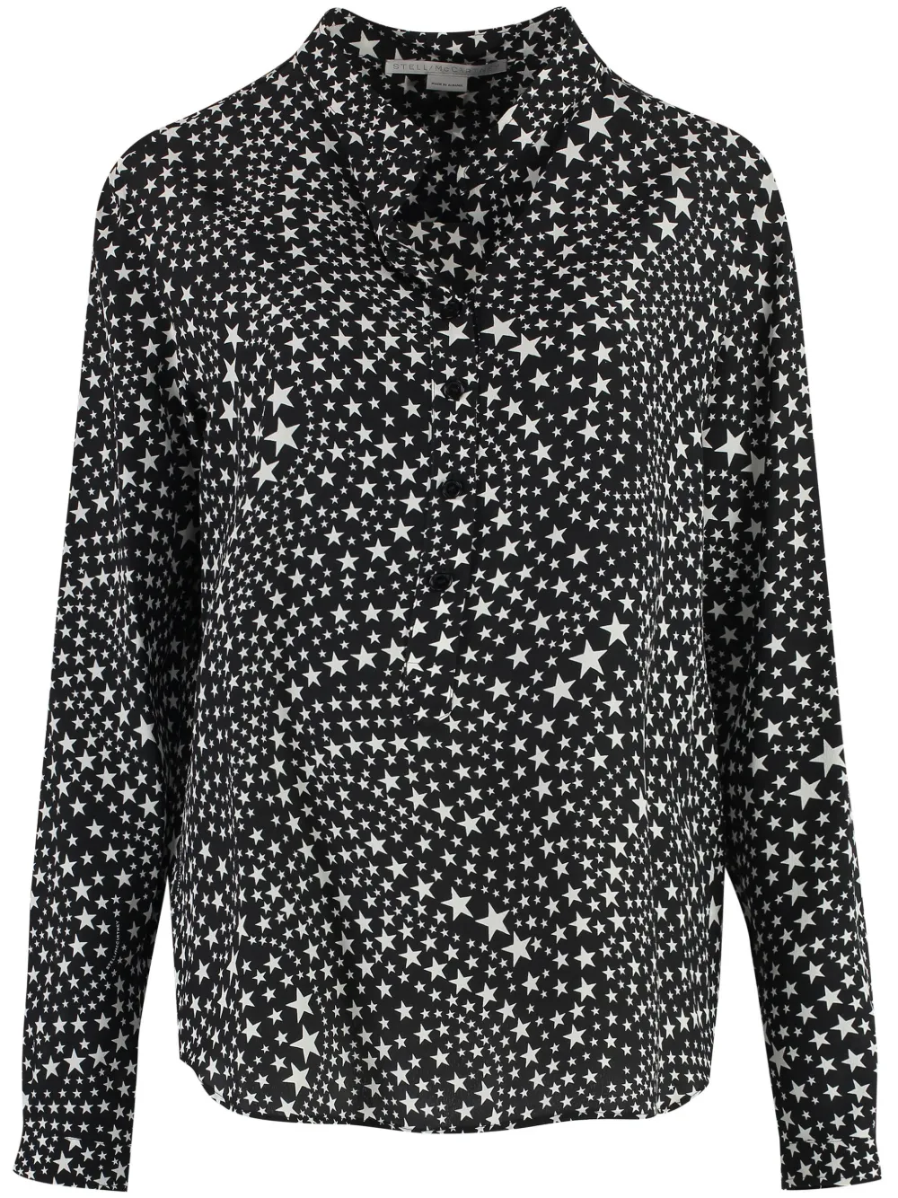 star-print blouse