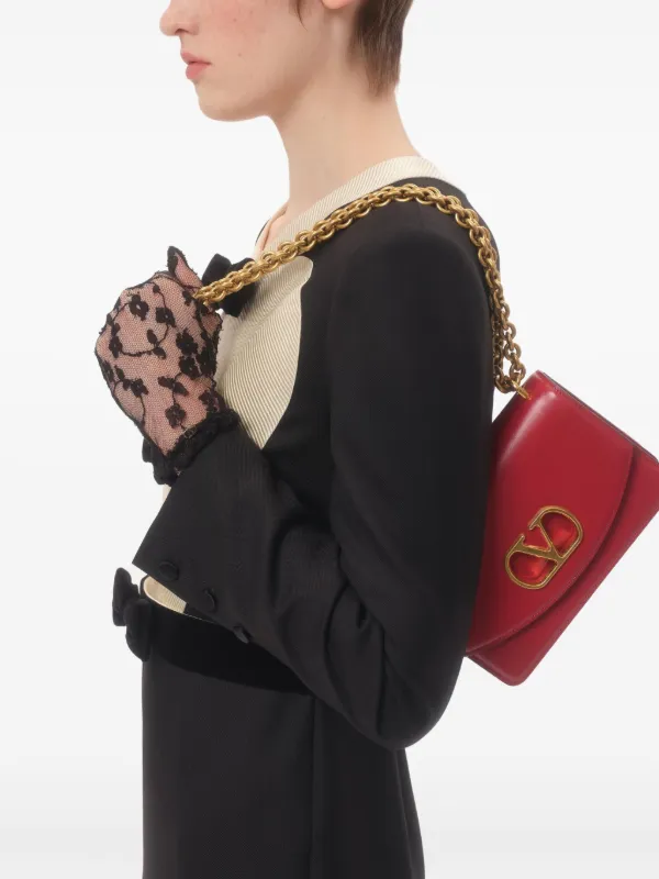 VALENTINO GARAVANI VAIN PICCOLA ショルダーバッグ Valentino Garavani Small Vain Shoulder Bag | Red | FARFETCH JO